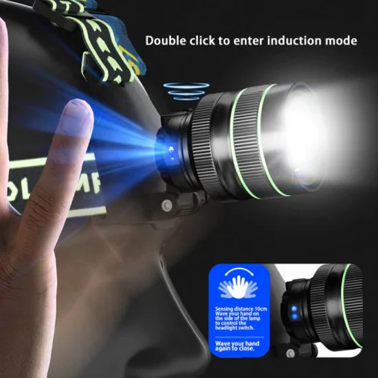 Recon GS2U Extreme Power 5000 Lumens Rechargeable sensor headlamp 200-500 meter range - Image 12