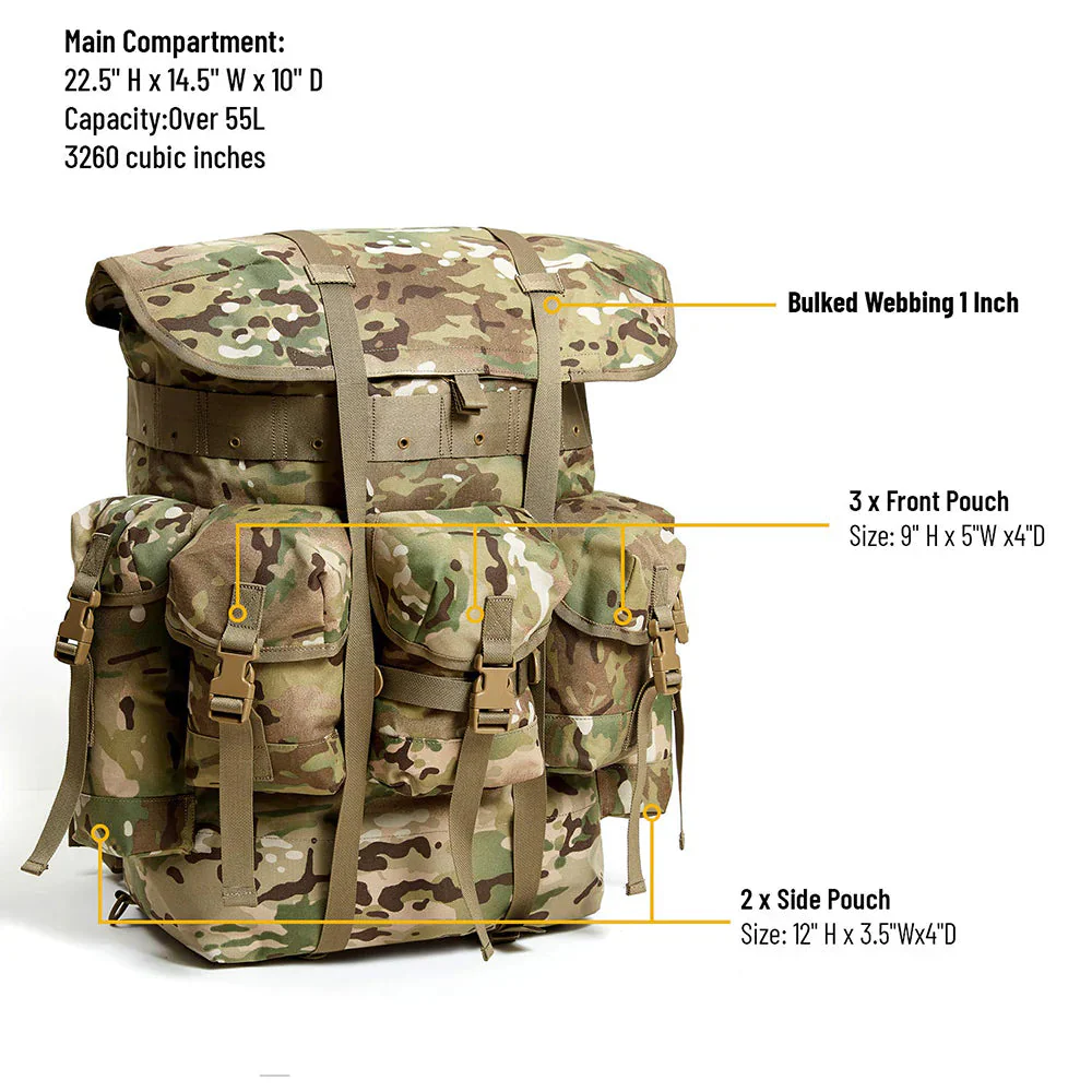 RECON GS2U GEN 11 65L Combat ALICE Pack complete with Frame - Image 2