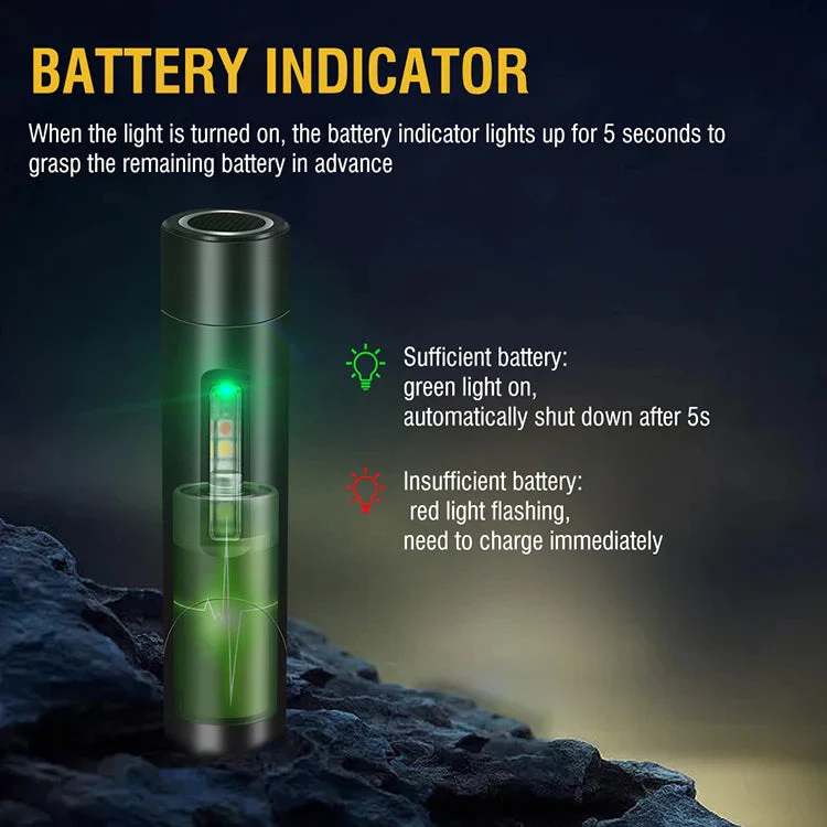 RECON GS2 6 x Colour modes including U.V Rechargeable LED Right Angle 90° Rotating Head Torch 500lm Front & Side Lighting - Image 6