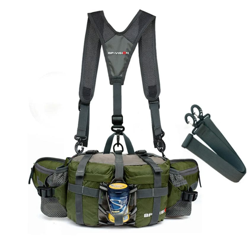 Recon  Outdoor Pursuits Military Style Waist Belt Gear Bag with Y Harness