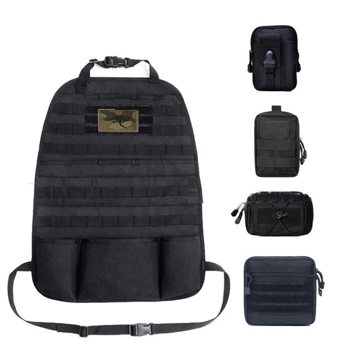 Recon GS2 Mil Spec Tactical seat organizer complete with 4 MOLLE Pouches - Image 3