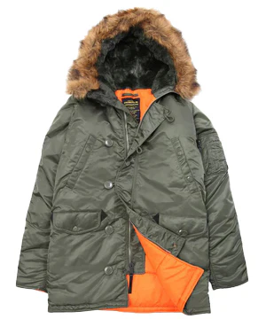 RECON GS2U Winter N3B Parka  quilted inner with fur lined hood - Image 2