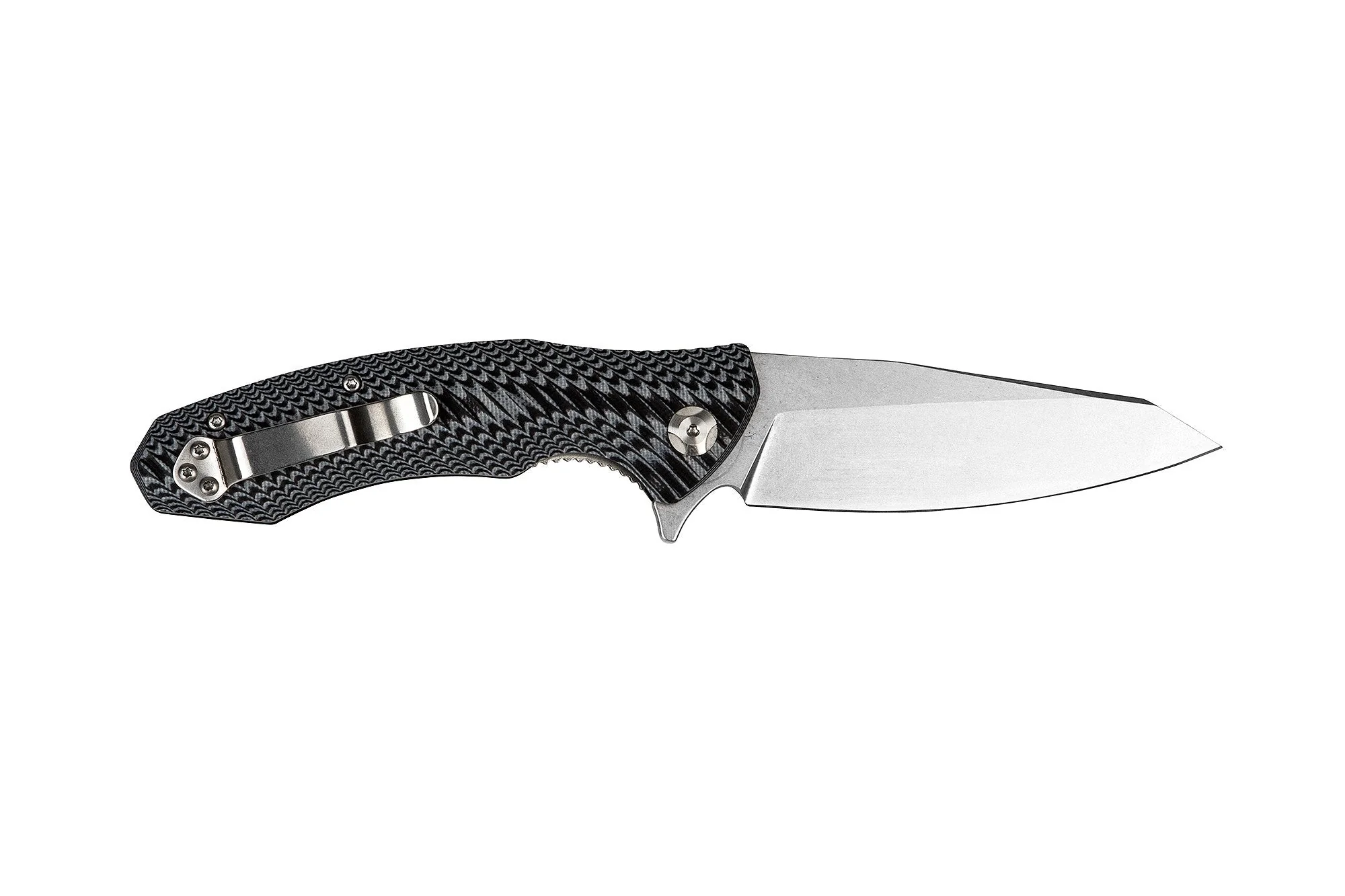 Tassie Tiger Folding Pocket Knife with G10 Handle, 89mm drop point D2 Blade - Image 6