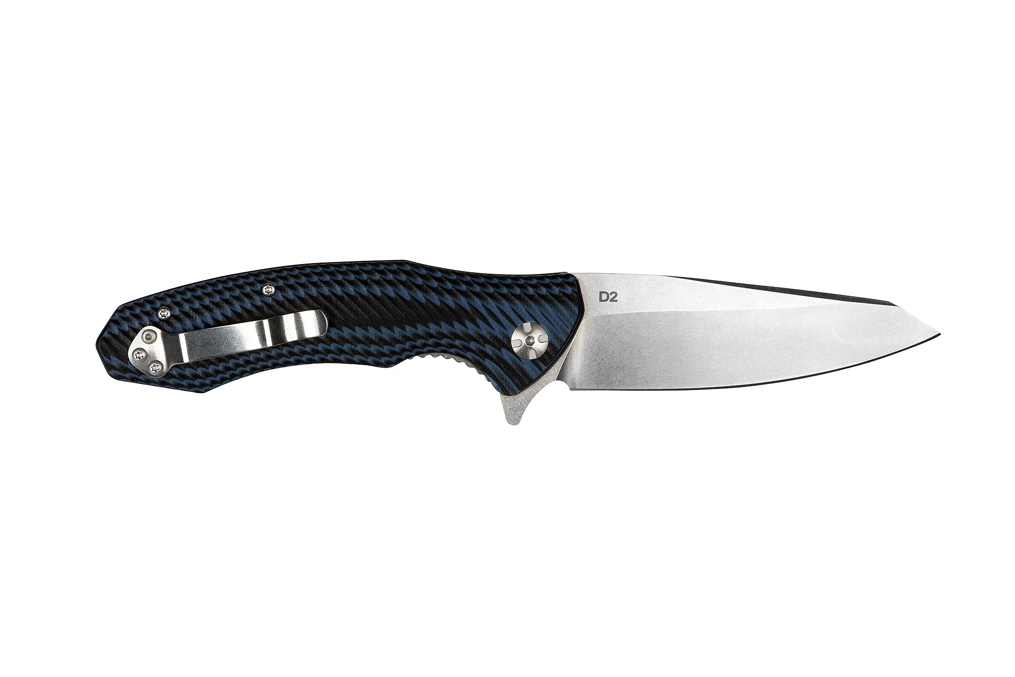 Tassie Tiger Folding Pocket Knife with G10 Handle, 89mm drop point D2 Blade - Image 8