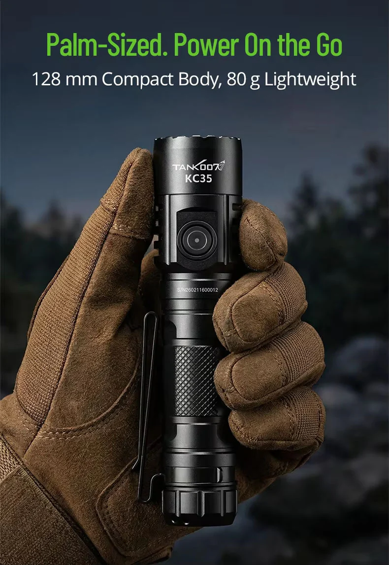 RECON GS2  TANK007 5000 Lumens Compact Tactical Rechargeable LED Flashlight - Image 3