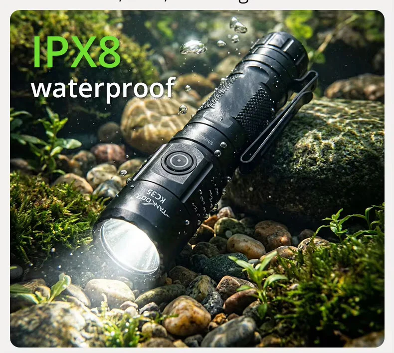 RECON GS2  TANK007 5000 Lumens Compact Tactical Rechargeable LED Flashlight - Image 9