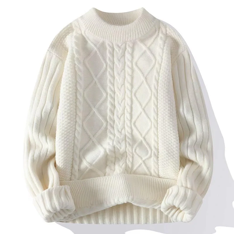 Vintage Retro Cable Knitted Men's Pullovers "Dover Fisherman" style - Image 4